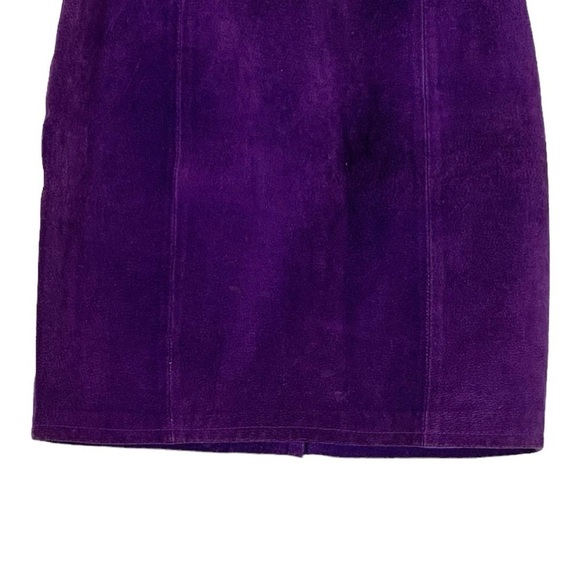 Vintage G III Suede Leather Skirt Size Medium - Picture 6 of 8